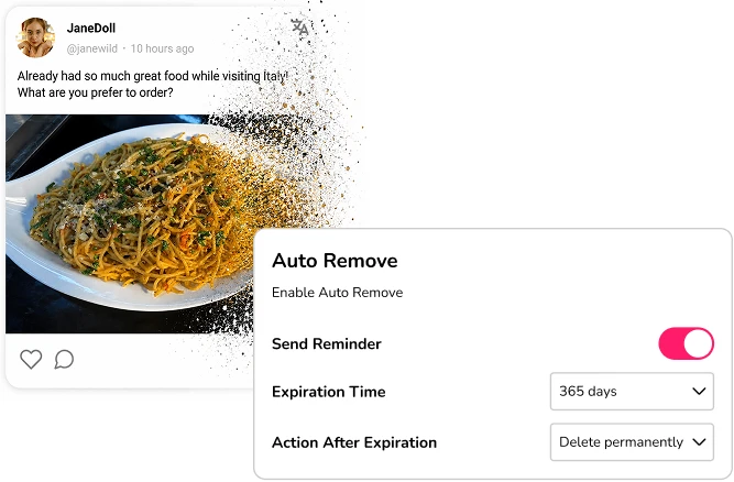 Autoremove module settings for automatically deleting old fansite posts on BunnyCMS
